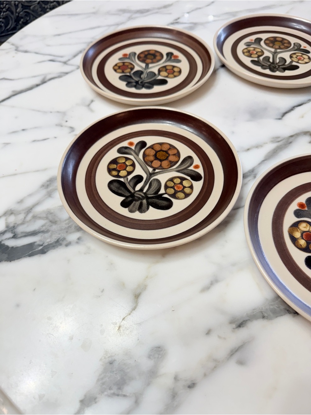 Denby-Langley Mayflower Stoneware Bread & Butter Plates Set of 5 1960’s England - Picture 13 of 13